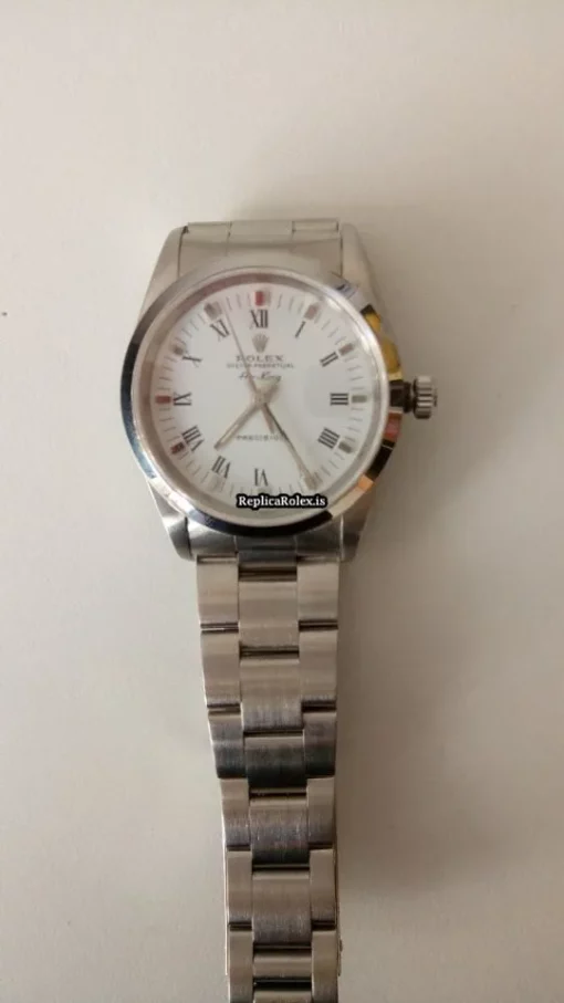 Wonderful Knockoff Rolex Air King Precision 14000 Caliber 3000 Automatic Movement 34mm Steel Case Mens/unisex Watch - Image 9