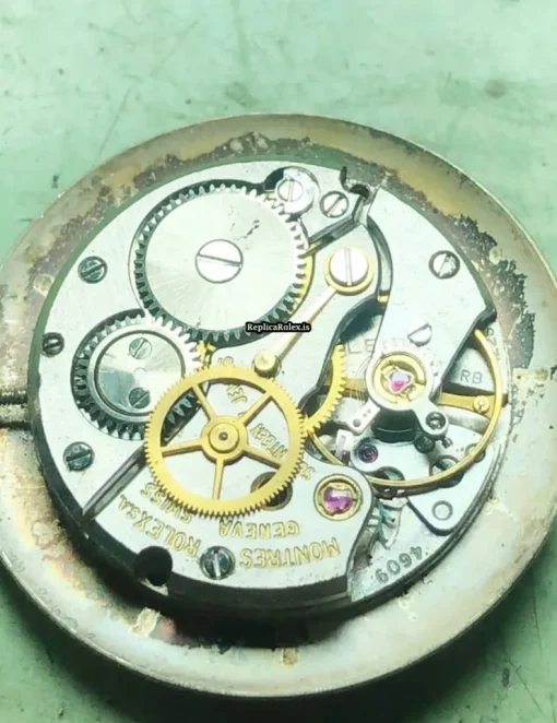 Defect Fake Rolex Oyster Precision 9659 Automatic Movement 34mm Yellow Gold Case Mens/unisex Watch - Image 7