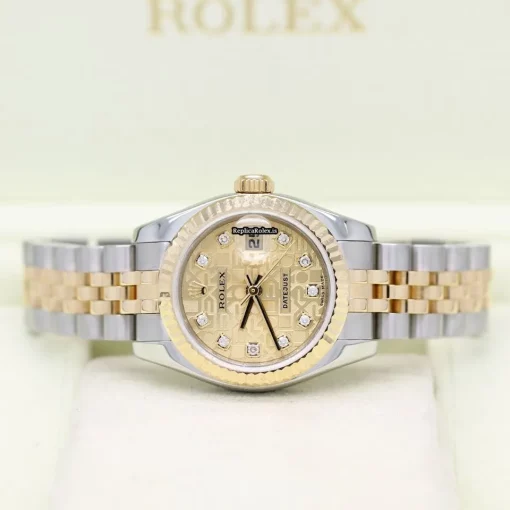 Special Replica Rolex Lady-datejust 179173 Caliber 2235 Automatic Movement 26x42mm Gold/steel Case Womens Watch - Image 2