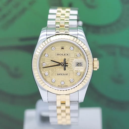 Special Replica Rolex Lady-datejust 179173 Caliber 2235 Automatic Movement 26x42mm Gold/steel Case Womens Watch - Image 3