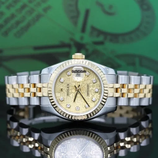 Special Replica Rolex Lady-datejust 179173 Caliber 2235 Automatic Movement 26x42mm Gold/steel Case Womens Watch - Image 4