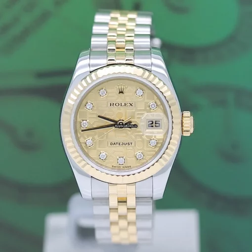 Special Replica Rolex Lady-datejust 179173 Caliber 2235 Automatic Movement 26x42mm Gold/steel Case Womens Watch - Image 6