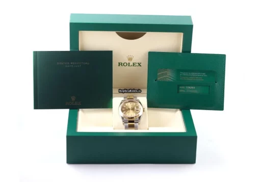 Epic Replica Rolex Datejust 126203 Caliber 3235 Automatic Movement 36mm Gold/steel Case Mens/unisex Watch - Image 8