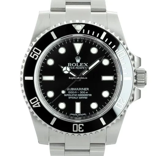 Luxury Replica Rolex Submariner 114060 Caliber 3130 Automatic Movement 40mm Steel Case Watch