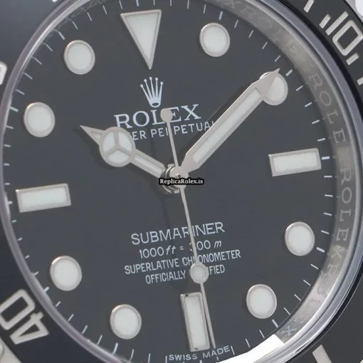 Luxury Replica Rolex Submariner 114060 Caliber 3130 Automatic Movement 40mm Steel Case Watch - Image 4