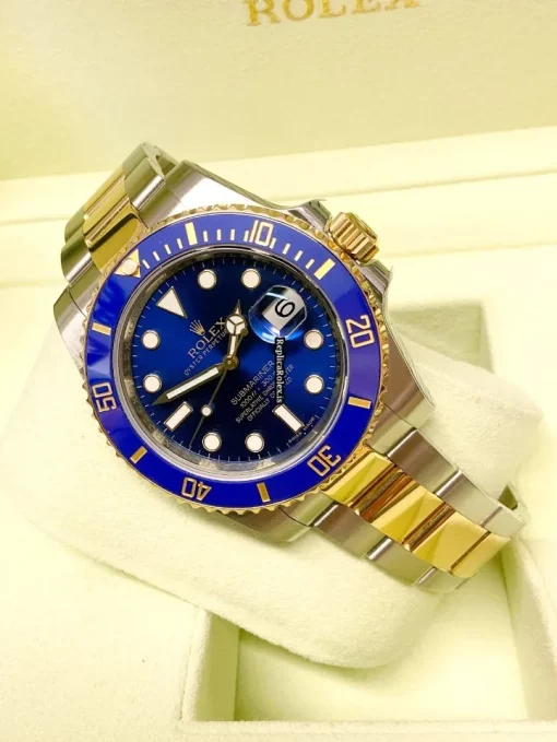 Swiss Fake Rolex Submariner Date 116613lb Caliber 3135 Automatic Movement 40mm Gold/steel Case Mens/unisex Watch - Image 7