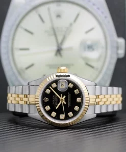 Nice Clone Rolex Lady-datejust 69173 Caliber 2135 Automatic Movement 26x42mm Gold/steel Case Womens Watch