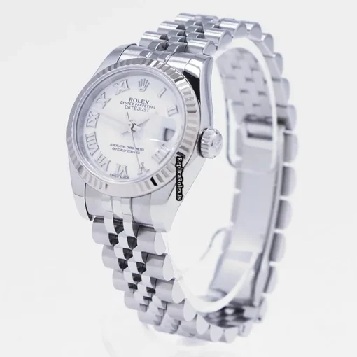 Fine Fake Rolex Lady-datejust 179174 Caliber 2235 Automatic Movement 26mm Gold/steel Case Watch - Image 2