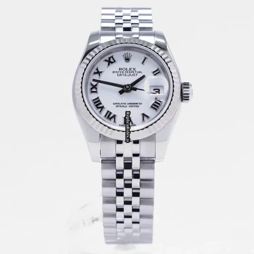 Fine Fake Rolex Lady-datejust 179174 Caliber 2235 Automatic Movement 26mm Gold/steel Case Watch - Image 8