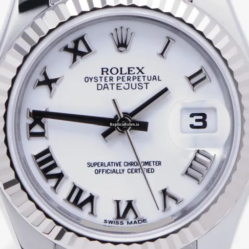 Fine Fake Rolex Lady-datejust 179174 Caliber 2235 Automatic Movement 26mm Gold/steel Case Watch - Image 9