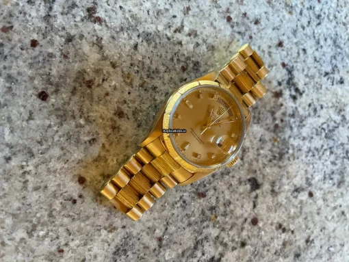 Excellent Fake Rolex Day-date 36 18078 Caliber 3055 Automatic Movement 36mm Yellow Gold Case Mens/unisex Watch - Image 4