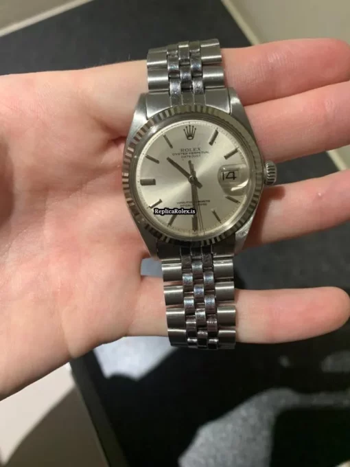 Inexpensive Replica Rolex Datejust 1601 Caliber 1570 Automatic Movement 36mm Steel Case Mens/unisex Watch - Image 7