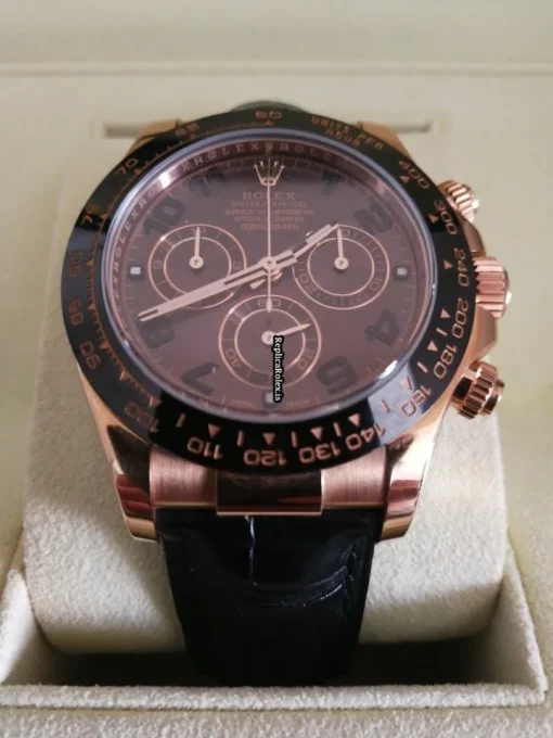 Beautiful Replica Rolex Daytona 116515ln Caliber 4130 Automatic Movement 40mm Rose Gold Case Mens/unisex Watch