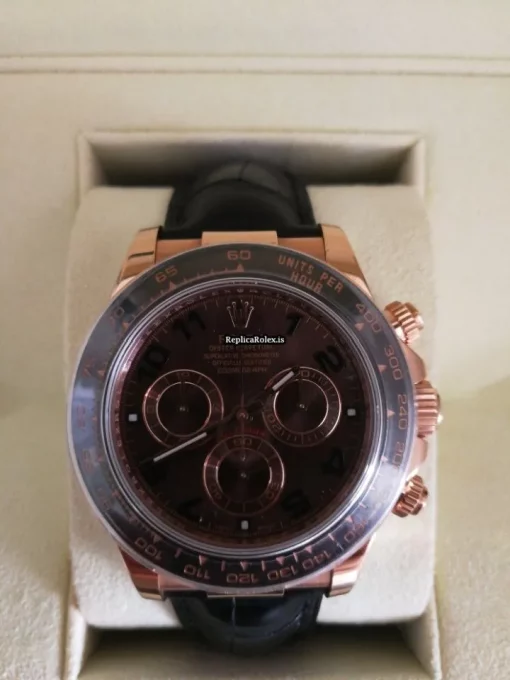 Beautiful Replica Rolex Daytona 116515ln Caliber 4130 Automatic Movement 40mm Rose Gold Case Mens/unisex Watch - Image 2