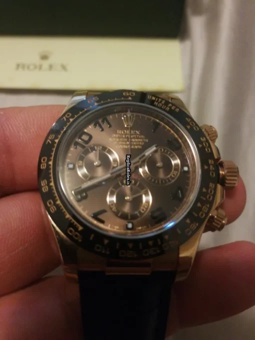 Beautiful Replica Rolex Daytona 116515ln Caliber 4130 Automatic Movement 40mm Rose Gold Case Mens/unisex Watch - Image 8