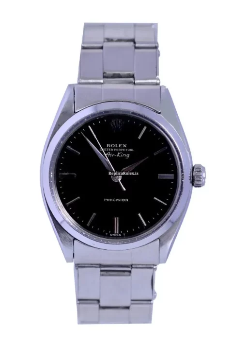 Great Fake Rolex Air King Precision 5500 Caliber 1520 Automatic Movement 34mm Steel Case Mens/unisex Watch