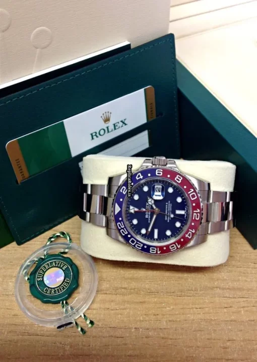 Fabulous Replica Rolex Gmt-master II 116719blro Caliber 3186 Automatic Movement 40mm White Gold Case Mens/unisex Watch - Image 6