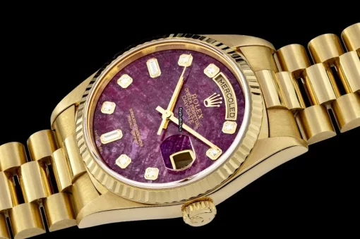 Ideal Fake Rolex Day-date 36 18238 Caliber 3155 Automatic Movement 36mm Yellow Gold Case Mens/unisex Watch