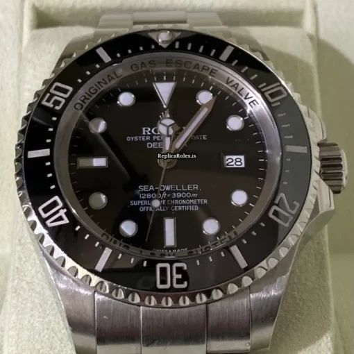 Top Fake Rolex Sea-dweller Deepsea 116660 Caliber 3135 Automatic Movement 44mm Steel Case Mens/unisex Watch