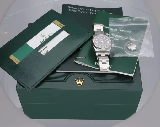 Attractive Replica Rolex Oyster Perpetual 26 176200 Caliber 2231 Automatic Movement 26x29mm Steel Case Womens Watch - Image 14
