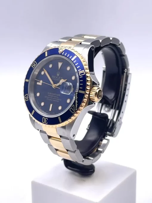 Neat Fake Rolex Submariner Date 16613 Caliber 3135 Automatic Movement 40mm Gold/steel Case Mens/unisex Watch - Image 3
