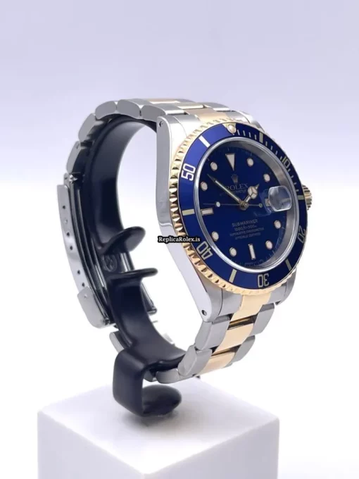 Neat Fake Rolex Submariner Date 16613 Caliber 3135 Automatic Movement 40mm Gold/steel Case Mens/unisex Watch - Image 5