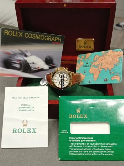 Ideal Replica Rolex Daytona 16518 Caliber 4030 Automatic Movement 40mm Yellow Gold Case Mens/unisex Watch - Image 10