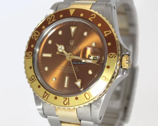 1:1 Fake Rolex Gmt-master 1675 Caliber 1570 Automatic Movement 40mm Gold/steel Case Mens/unisex Watch