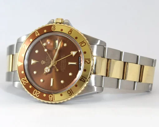 1:1 Fake Rolex Gmt-master 1675 Caliber 1570 Automatic Movement 40mm Gold/steel Case Mens/unisex Watch - Image 11