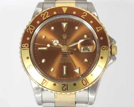 1:1 Fake Rolex Gmt-master 1675 Caliber 1570 Automatic Movement 40mm Gold/steel Case Mens/unisex Watch - Image 2