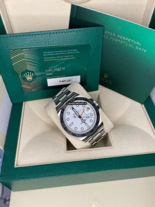Aaa Clone Rolex Explorer II 226570 Caliber 3285 Automatic Movement 42mm Steel Case Mens/unisex Watch - Image 3