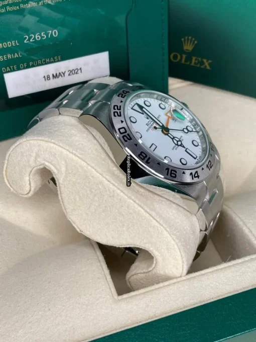 Aaa Clone Rolex Explorer II 226570 Caliber 3285 Automatic Movement 42mm Steel Case Mens/unisex Watch - Image 8