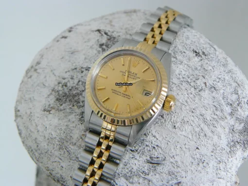 Perfect Fake Rolex Lady-datejust 6917 Caliber 2030 Automatic Movement 26mm Gold/steel Case Womens Watch