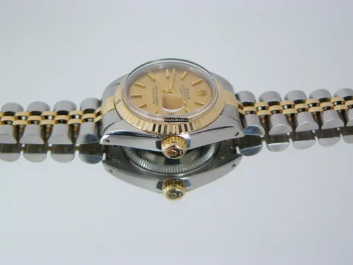 Perfect Fake Rolex Lady-datejust 6917 Caliber 2030 Automatic Movement 26mm Gold/steel Case Womens Watch - Image 2