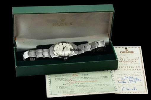 Marvellous Fake Rolex Air King Precision 5500 Caliber 1520 Automatic Movement 34mm Steel Case Mens/unisex Watch - Image 9
