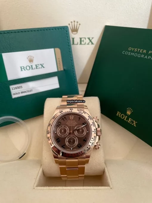 Durable Replica Rolex Daytona 116505 Caliber 4130 Automatic Movement 40mm Rose Gold Case Mens/unisex Watch