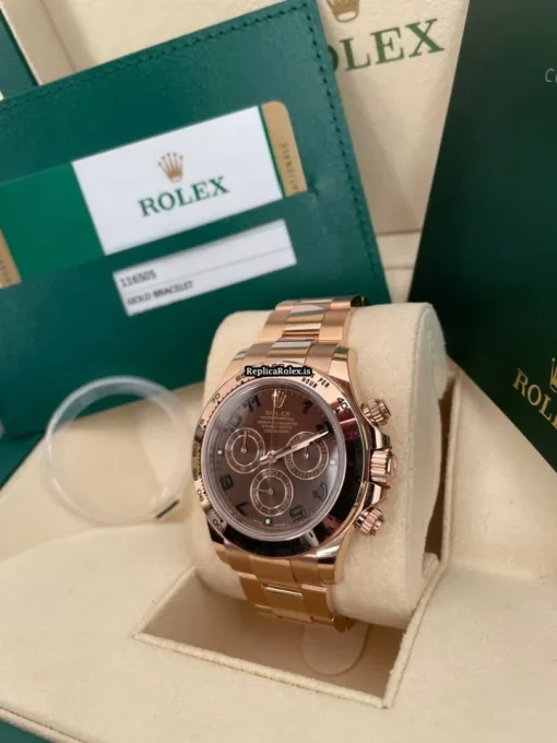 Durable Replica Rolex Daytona 116505 Caliber 4130 Automatic Movement 40mm Rose Gold Case Mens/unisex Watch - Image 2
