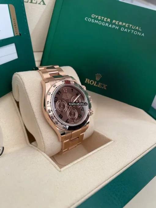 Durable Replica Rolex Daytona 116505 Caliber 4130 Automatic Movement 40mm Rose Gold Case Mens/unisex Watch - Image 3