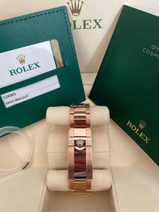 Durable Replica Rolex Daytona 116505 Caliber 4130 Automatic Movement 40mm Rose Gold Case Mens/unisex Watch - Image 4
