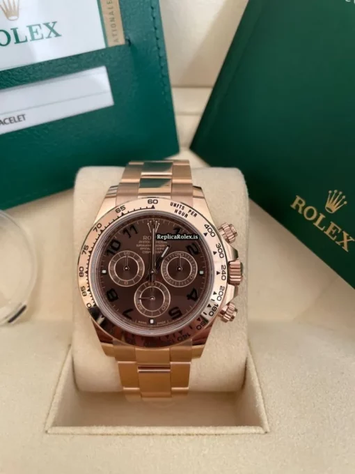 Durable Replica Rolex Daytona 116505 Caliber 4130 Automatic Movement 40mm Rose Gold Case Mens/unisex Watch - Image 6