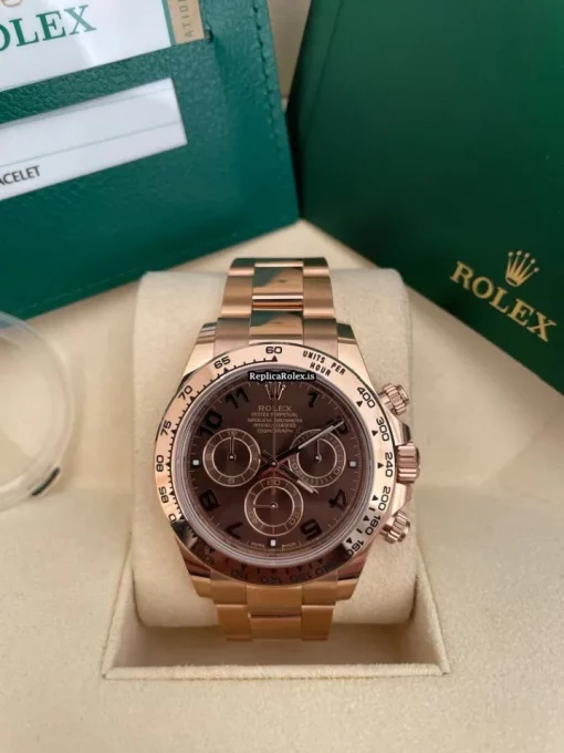 Durable Replica Rolex Daytona 116505 Caliber 4130 Automatic Movement 40mm Rose Gold Case Mens/unisex Watch - Image 7