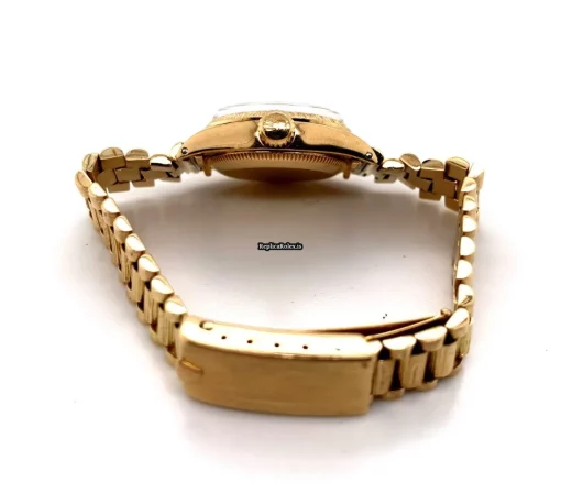 Wonderful Replica Rolex Oyster Perpetual Lady Date 6517 Caliber 1161 Automatic Movement 26mm Yellow Gold Case Womens Watch - Image 4