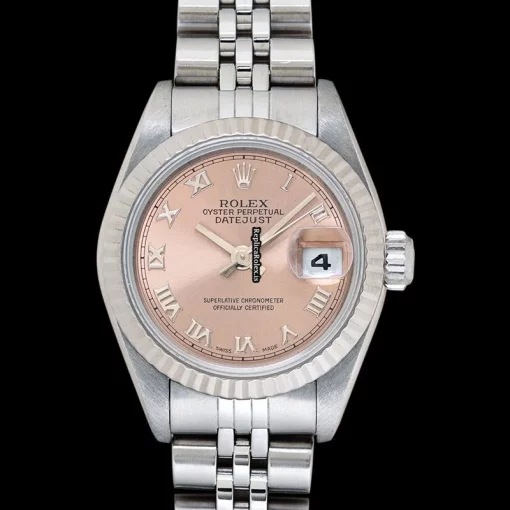Nice Clone Rolex Lady-datejust 69174 White Gold Case Watch - Image 4